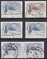SE613 – SUEDE – SWEDEN – 1958 – HELICOPTER MAIL – Y&T # 8/9 USED - Gebruikt