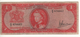 TRINIDAD & TOBAGO   $ 1   (  Queen Elizabeth II)  P26c   Sign. Bruce - Trinidad En Tobago