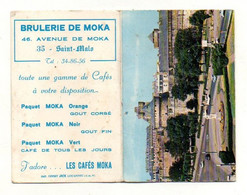 Calendrier 1969 Publicité Brulerie De Moka à Saint-Malo - Format : 9x12 cm Déplié - Petit Format : 1961-70