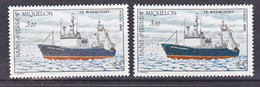 Saint Pierre Et Miquelon  493 Variété Coque Orange Et Rouge Le Marmouset  Neuf ** MNH Sin Charmela - Sin Dentar, Pruebas De Impresión Y Variedades