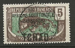 OUBANGUI N° 22 CACHET FORT-LAMY - Usados