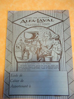 Offert Par La Société " ALFA-LAVAL /Protège-cahier Scolaire Publicitaire/"Ecrémeuse"/ Jaune/ Vers 1950-60   CAH343 - Agricultura