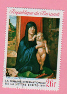 1971 BURUNDI Arte Dipinti  Haller's Madonna, Albrecht Durer - 26 FBu Usato - Used Stamps