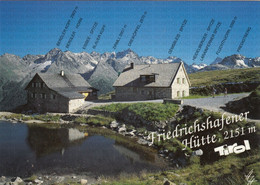 CARTOLINA  SILVRETTA,TIROLO,AUSTRIA,FRIEDRICHSHAFENER HUTTE M.2151,IM VERWALL GEGEN BERGLERKOPFGRUPPE,NON VIAGGIATA - Galtür