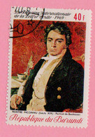 1969 BURUNDI Musica Compositori Dipinti Beethoven -  Usato - Used Stamps