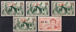 Mauritanie Timbres-poste N°133 à 136 ( +137 =  2 Dents Manquantes Offert ) Oblitérés TB Cote : 4€50 - Used Stamps