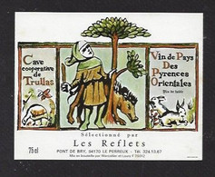 Etiquette De Vin De Pays Des Pyrénées Orientales  -  Restaurant Les Reflets  Pont De Bry  à  Le Perreux  (94) - Otros & Sin Clasificación