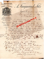 16- COGNAC -RARE LETTRE MANUSCRITE 1890- A. FRAGNAUD FILS- FABRIQUE VOITURES-ECURIE HARNACHEMENTS-FAUBOURG ST JACQUES - Transport