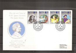 Hong Kong  - Queen Mother ( FDC De 1985 à Voir) - Lettres & Documents