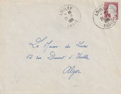 ALGERIE Lettre Cachet Pointillé AOULEF OASIS 25/11/1961 Pour Alger - Covers & Documents