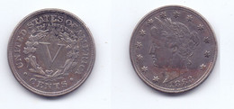U.S.A. 5 Cents 1883 - 1883-1913: Liberty (Liberté)
