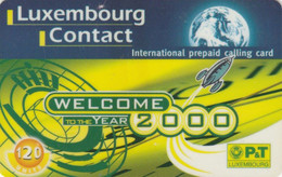 Luxembourg, LUX-LC-C10, Welcome To The YEAR 2000 2 Scans.    Exp. : 31/10/2001 - Luxembourg