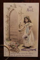 1910's CPA Ak Saint Marc à Loubaud Par St Yrier La Montagne 1er Avril Enfant Litho Style Vienne - 1° Aprile (pesce Di Aprile)