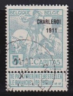 Belgie  .   OBP    .   104      .     O        .    Gestempeld     .   /   .   Oblitéré - 1910-1911 Caritas