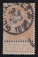 Belgie  .   OBP    .    62      .     O        .    Gestempeld     .   /   .   Oblitéré - 1893-1900 Fijne Baard