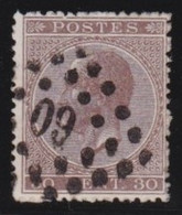 Belgie  .   OBP    .    19       .     O        .    Gestempeld     .   /   .   Oblitéré - 1865-1866 Profilo Sinistro