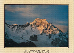 CARTOLINA  NEPAL,GYACHUNG KANG M.7922-VIEWED FROM GOKYO PEAK,VIAGGIATA 1990 - Népal