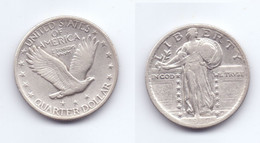 U.S.A. 1/4 Dollar 1917 - 1916-1930: Standing Liberty (Libertà In Piedi)