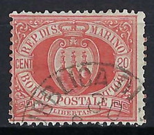 SAINT MARIN Ca.1867-90:  Le Y&T 4 Obl. CAD - Used Stamps