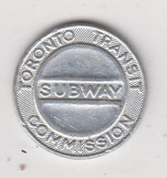 Toronto Subway . Good For One Fare    (1017) - Professionali/Di Società