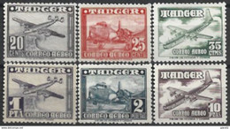 TA166SCCS-L4379PC-TESPAEREO.Tanger Spanish.Tanger Espagnol.TANGER ESPAÑOL AVIONES.1948.(Ed 166/1**) S/c.LUJO - Unused Stamps