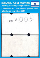 Israel ATM 009 * White Test Paper / Frama Etiquetas Klussendorf Automatenmarken Doar - Frankeervignetten (Frama)