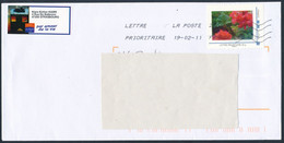 France-MonTimbraMoi - Photo Privée - Géranium - YT MTAM1 Sur Lettre Du 19-02-2011 - Lettres & Documents