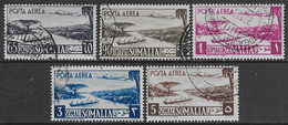 Italia Italy 1950 Somalia AFIS Aerea 5val Sa N.A3,A5-A6,A9-A10 US - Somalia (AFIS)