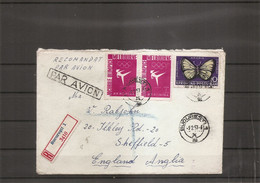 Roumanie ( Lettre Recommandée Par Avion De 1957 De Bucarest Vers La Grande-Bretagne à Voir) - Cartas & Documentos
