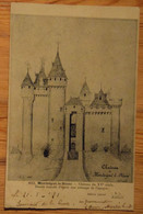 63 : Montaigut-le-Blanc - Château Du XVe Siècle - Dessin Exécuté D'après Une Estampe De L'époque - (n°25080) - Montaigut