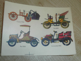 Oldtimer Klebebilder - DDR - Extrem Selten , Fiat 1899 , Locomobile 1902 , Cugnot 1769 , Reo 1905 !!! - Automobili