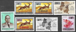 CONGO - BRAZZAVILLE # FROM 1964 STAMPWORLD 181-87** - Neufs