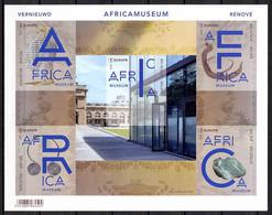 BE    BL264   4780 - 4784   --   Africamuseum  --  2018  --  Feuillet Couleur Du Bloc Non-dentelé / Ongetand - Autres & Non Classés