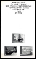 BE  F 2462 - 2464  XX    ----   Feuillet N/B   --  Oeuvres D'art  --  Aucun Pli  --  Cachet à Sec De La Poste - B&W Sheetlets, Courtesu Of The Post  [ZN & GC]