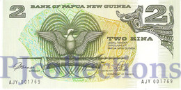 PAPUA NEW GUINEA 2 KINA 1981 PICK 5c UNC LOW SERIAL AJY0017** - Papua Nuova Guinea