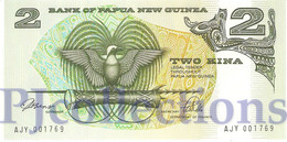 PAPUA NEW GUINEA 2 KINA 1981 PICK 5c UNC LOW SERIAL AJY0017** - Papua New Guinea