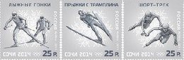 Russia 2011 Winter Olympics In Sochi 2014 Set Of 3 Stamps - Winter 2014: Sotschi