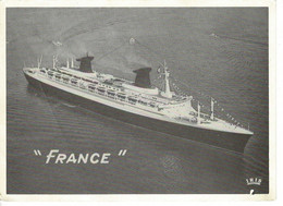 Photo IRIS Du Bateau / Paquebot LE FRANCE - Port Attache Le Havre . - Schiffe