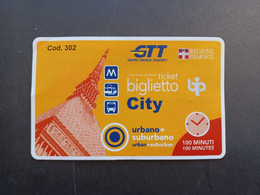 BIGLIETTO TICKET TRAM TORINO - Europa