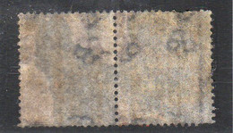 829 490 - GRAN BRETAGNA 1865 , 6 P. N. 29  (S.G. N. 19) Coppia Used. Fil Fiori Araldici . - Variedades, Errores & Curiosidades