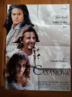 AFFICHE CINEMA ORIGINALE FILM 1992 LE RETOUR DE CASANOVA ALAIN DELON ELSA FABRICE LUCHINI 782MMX582MM DE ED NIERMANS - Affiches & Posters