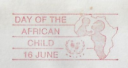 United Nations 1993 Cover Meter Stamp Pitney Bowes 6500 Slogan Day Of The African Child New York Map - Storia Postale