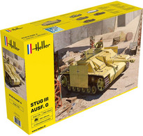 Heller - CHAR STUG III AUSF. G Maquette Kit Plastique Réf. 30320 NBO Neuf 1/16 - Militaire Voertuigen