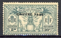 Nouvelles New Hebrides Taxe N°2 Neuf Sans Charniere Mnh ** Cote 112€ - Timbres-taxe