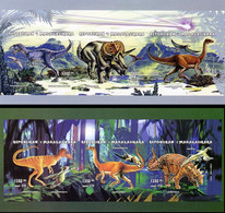 Madagascar 1997, Dinosurs, 6val In 2BF IMPERFORATED - Preistorici