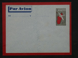 B I 10 MADAGASCAR BELLE LETTRE  ENTIER  1941 PAR AVION 4F50  NON CIRCULé++ - Airmail