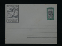 B I 10 MADAGASCAR BELLE LETTRE  ENTIER REPIQUAGE DESSIN  1935  50C NON CIRCULé++ - Covers & Documents