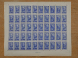 B I 10 MADAGASCAR   FEUILLE  DE  50 TP 1935 - Unused Stamps