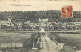 SERQUIGNY - Panorama, Vue Générale, Lot De Deux Cartes. - Serquigny