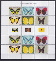 ST MARTEEN (ANTILLES HOLLANDAISES / NEDERLAND) - 2011 - PAPILLONS ** MNH - VALEUR EMISSION= 15.22 ANG / 8.1 EUR - Curacao, Netherlands Antilles, Aruba